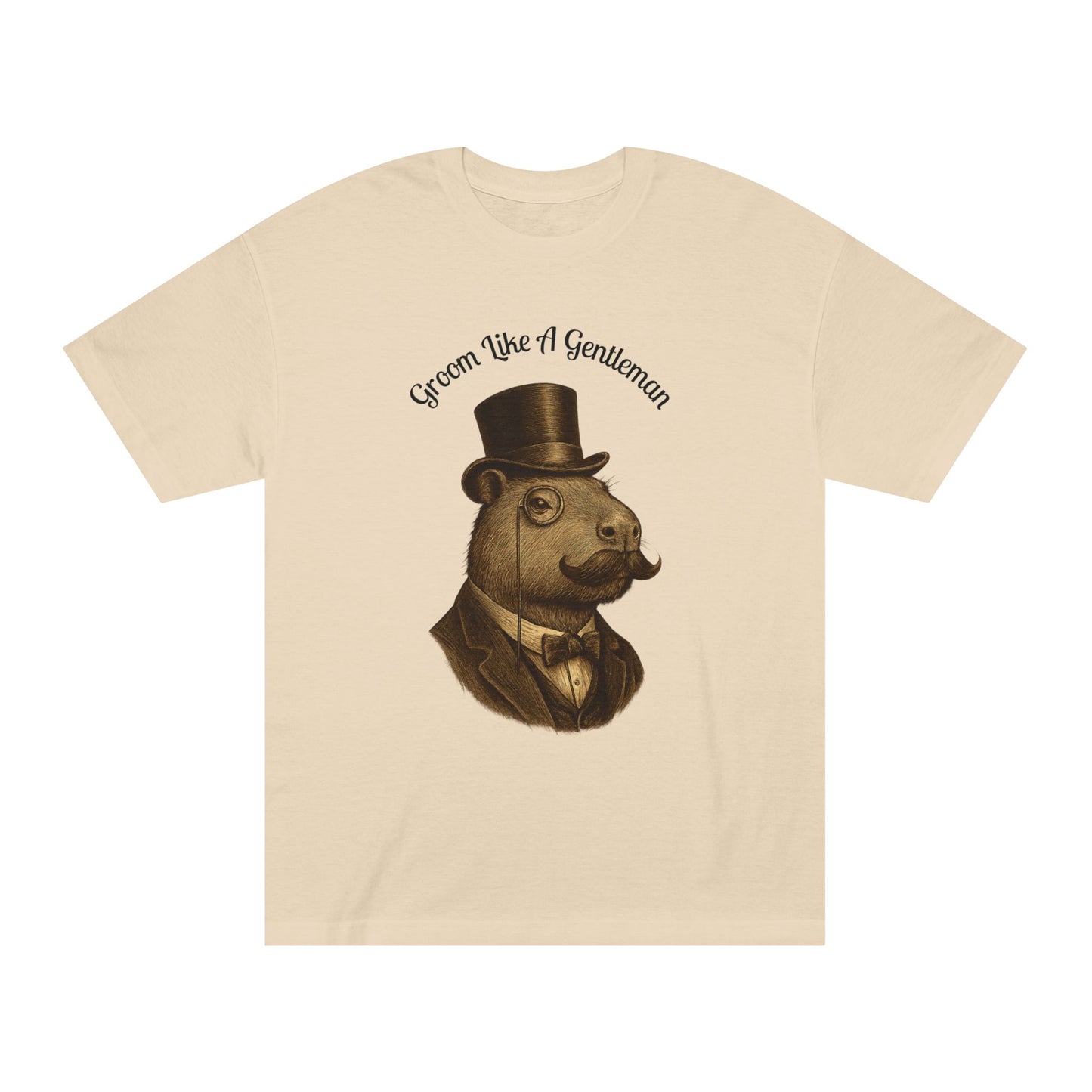 “Groom Like a Gentleman” Dapper Capybara Tee — American Apparel