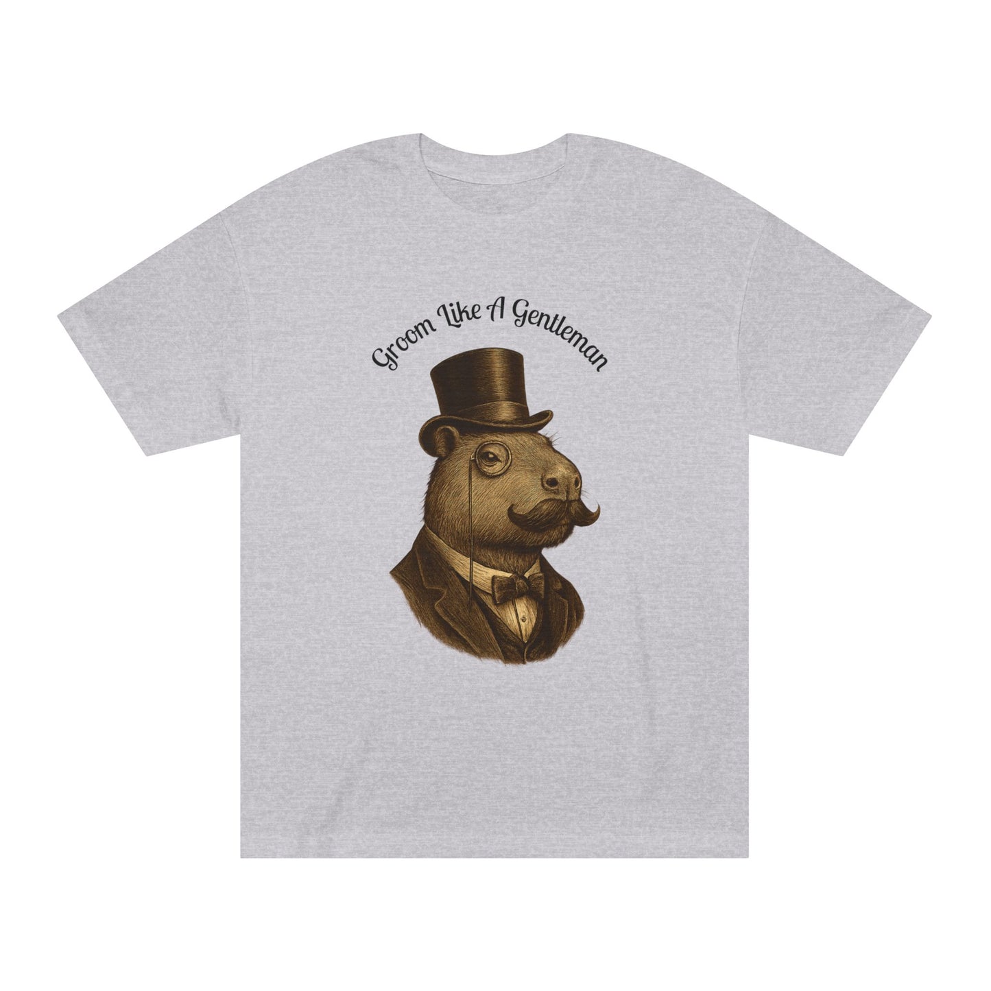 “Groom Like a Gentleman” Dapper Capybara Tee — American Apparel