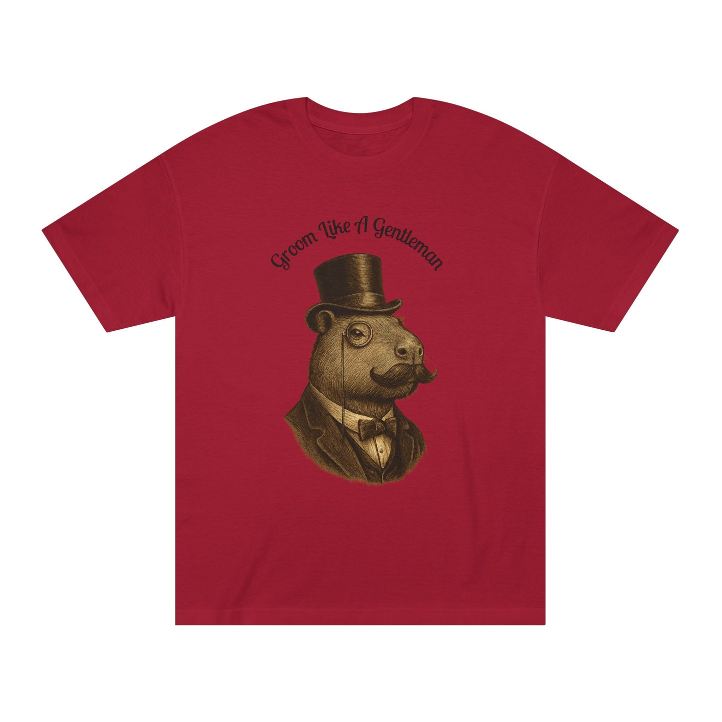 “Groom Like a Gentleman” Dapper Capybara Tee — American Apparel