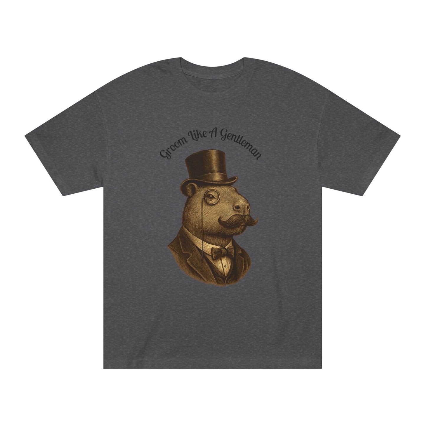 “Groom Like a Gentleman” Dapper Capybara Tee — American Apparel
