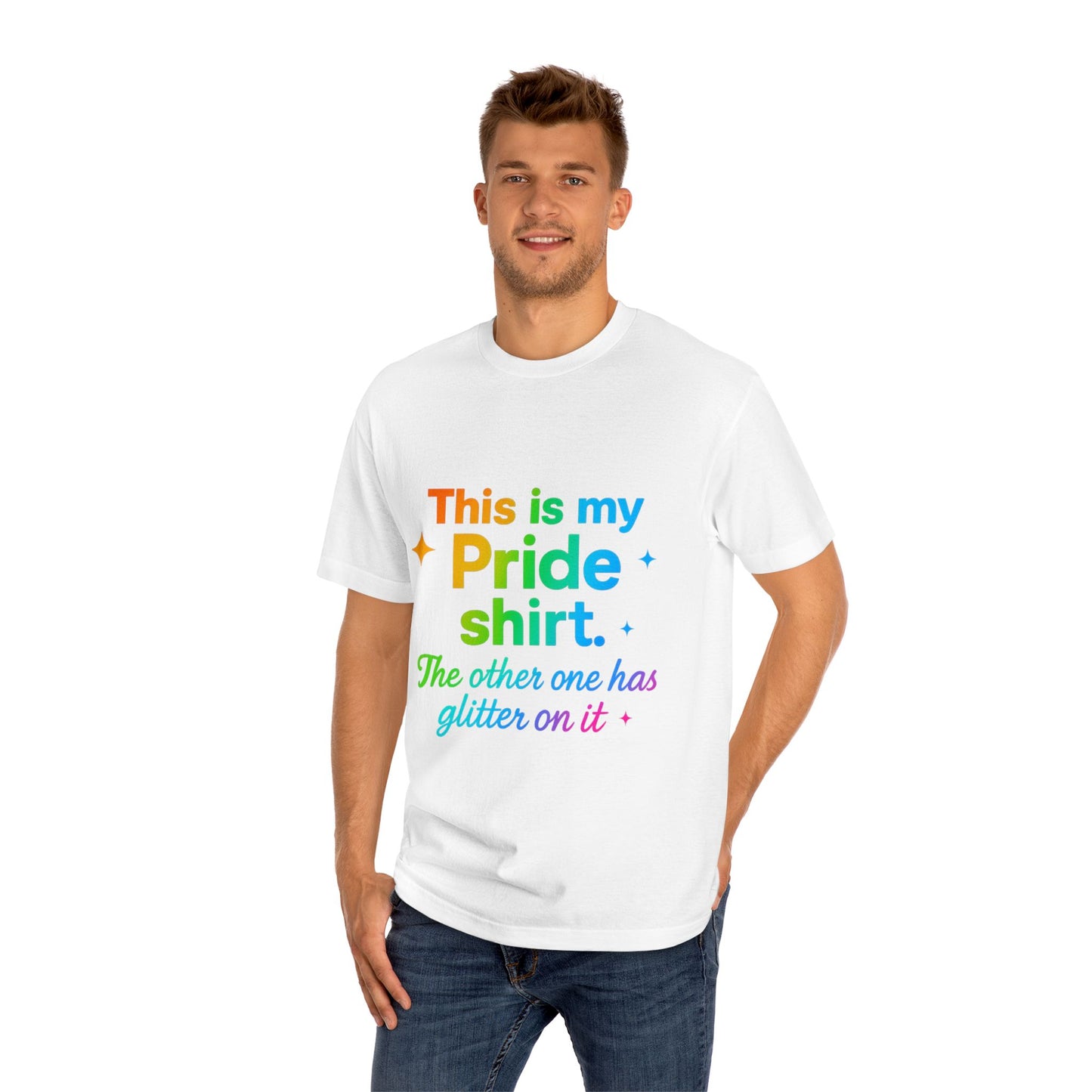 Pride Celebration Unisex Tee, LGBTQ+ Pride Shirt, Rainbow Graphic T-Shirt, Gift for Pride Month, Fun Casual Wear