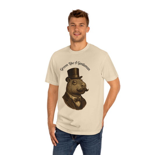“Groom Like a Gentleman” Dapper Capybara Tee — American Apparel