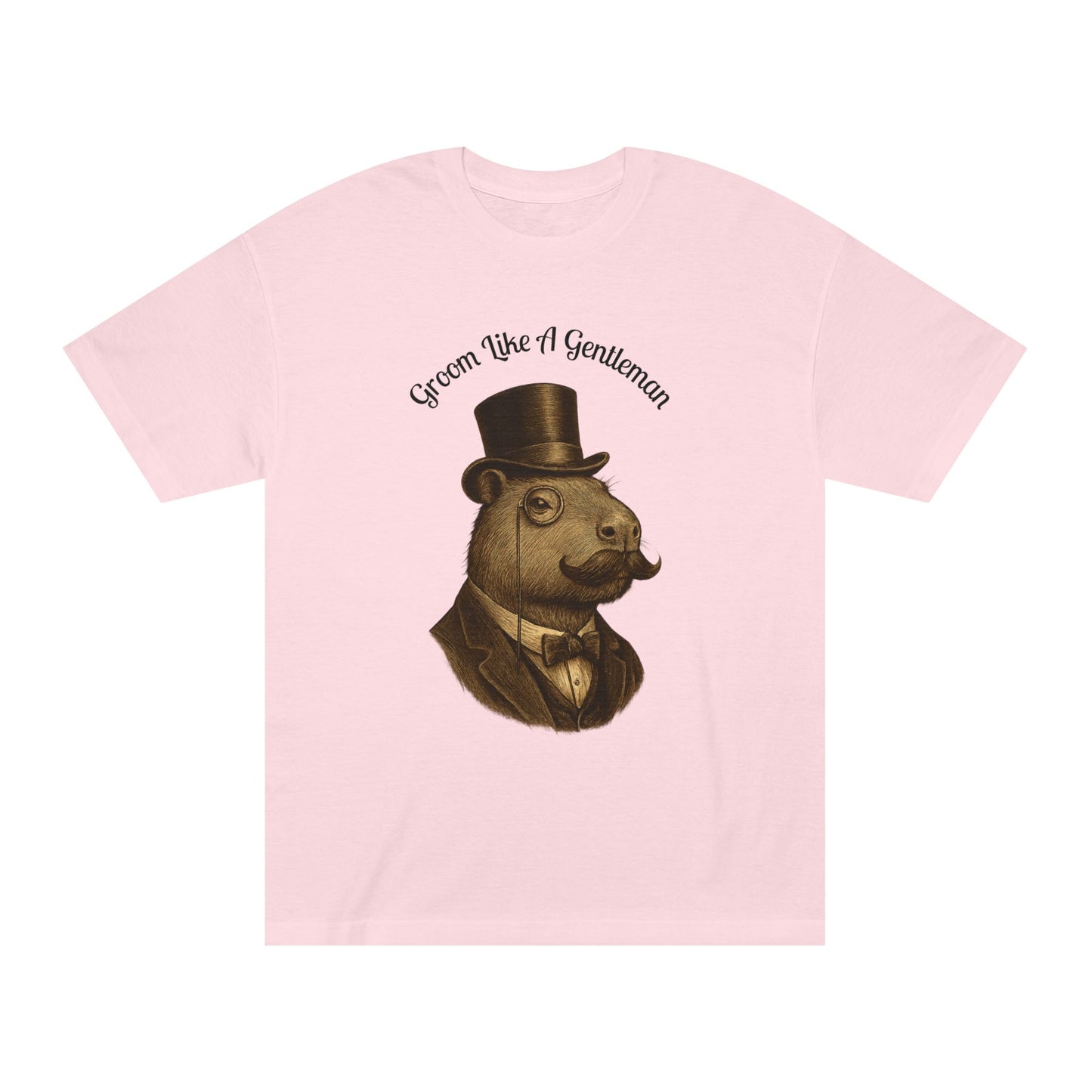 “Groom Like a Gentleman” Dapper Capybara Tee — American Apparel