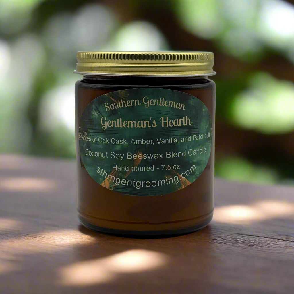 Gentleman's Hearth – 7.5 oz Coconut Soy Beeswax Blend Candle