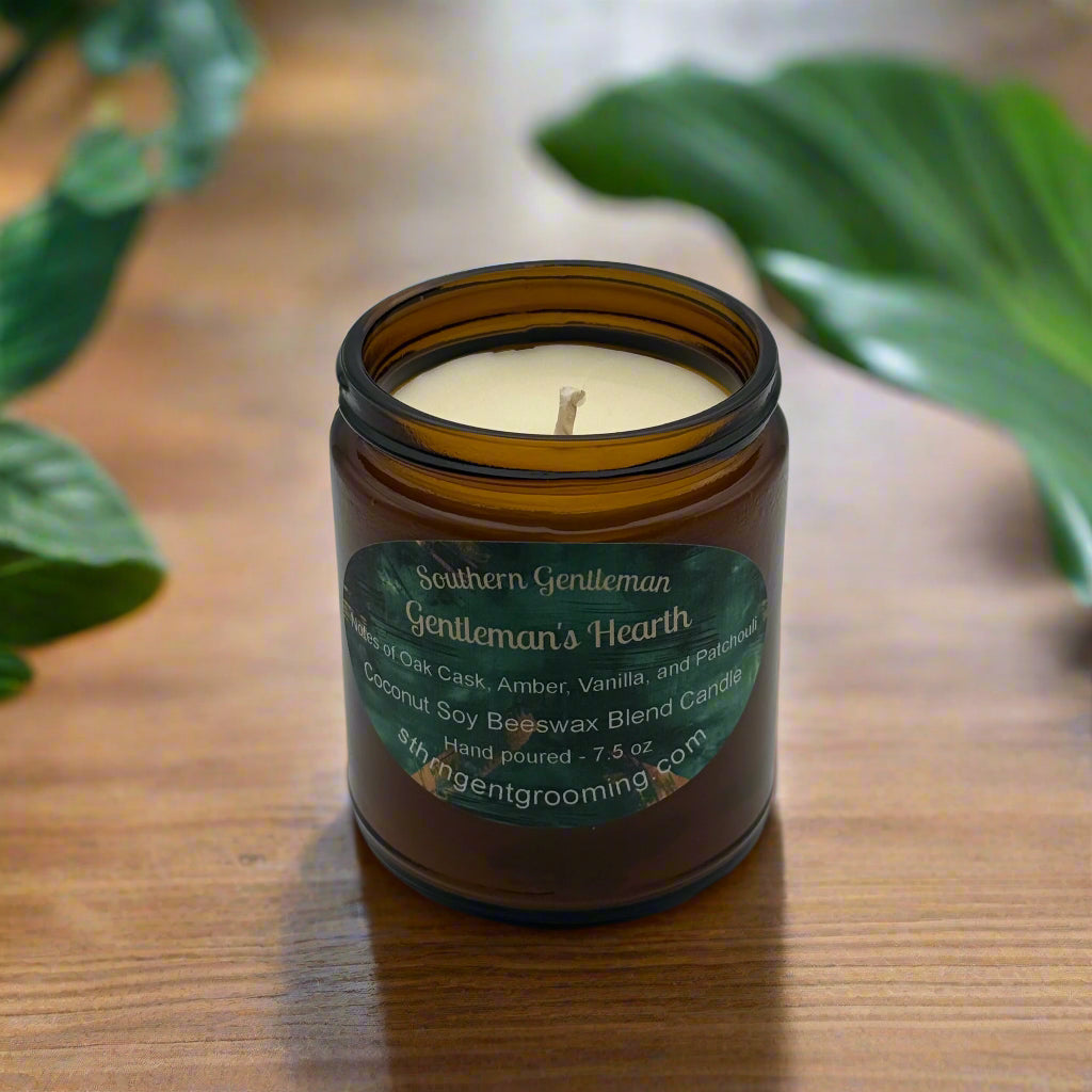 Gentleman's Hearth – 7.5 oz Coconut Soy Beeswax Blend Candle
