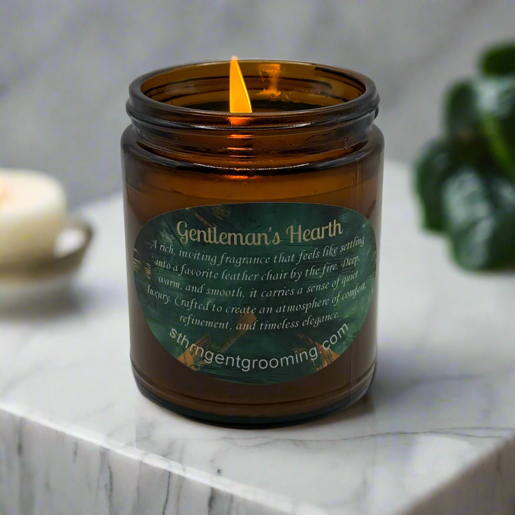 Gentleman's Hearth – 7.5 oz Coconut Soy Beeswax Blend Candle