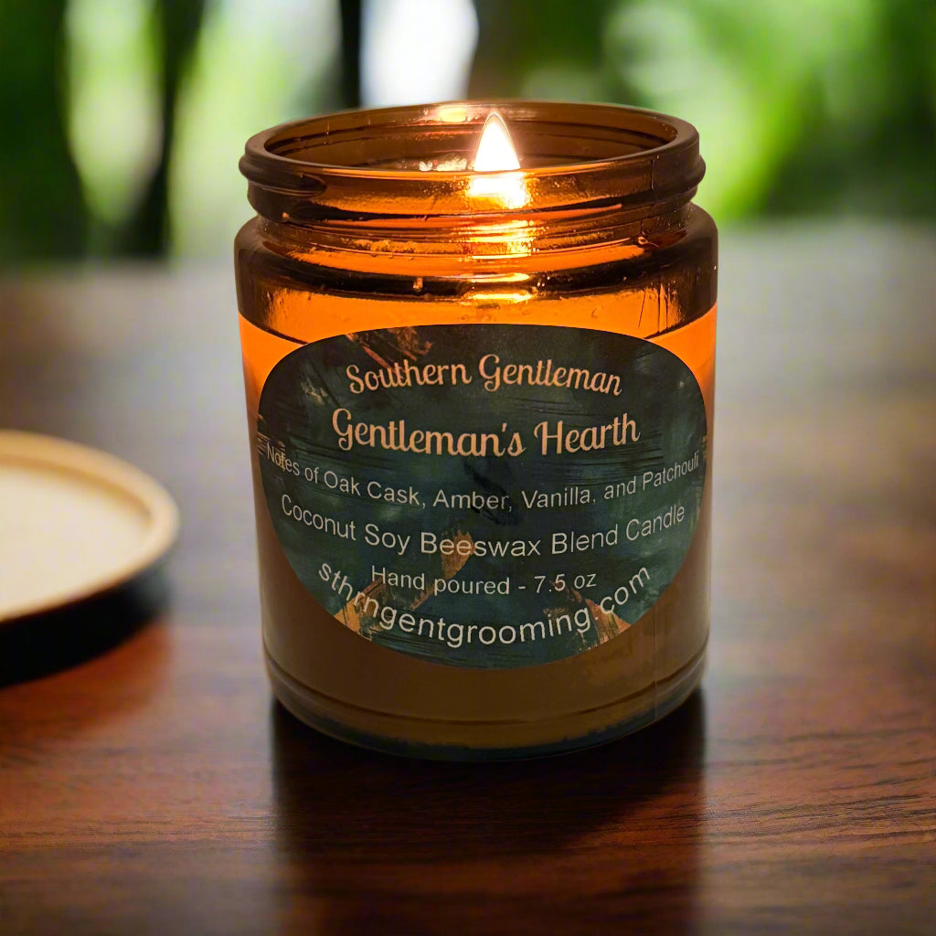 Gentleman's Hearth – 7.5 oz Coconut Soy Beeswax Blend Candle