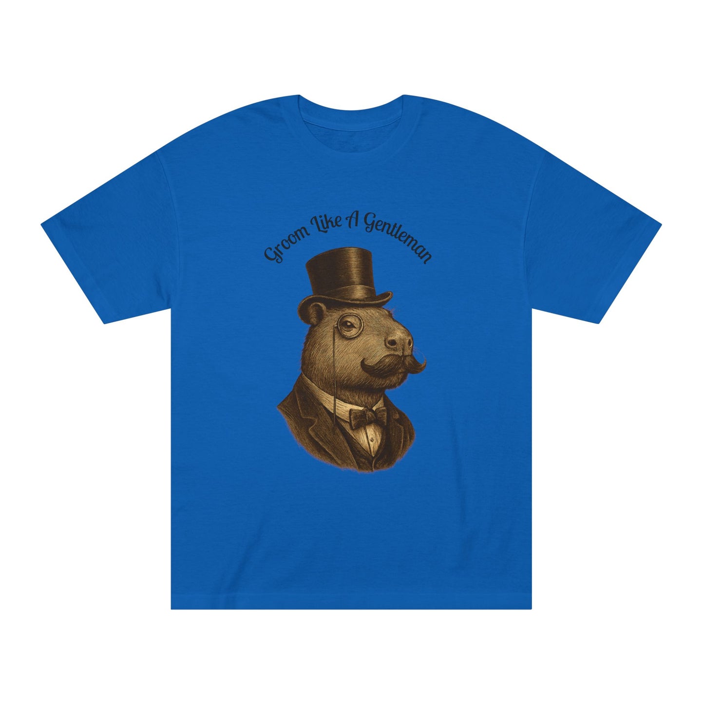 “Groom Like a Gentleman” Dapper Capybara Tee — American Apparel